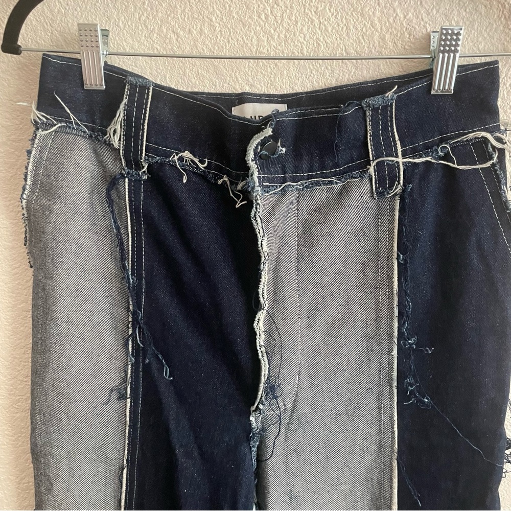 Hibu Studio Multicolor Patchwork Denim Jeans Size… - image 5